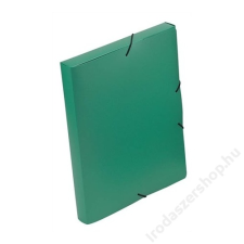 VIQUEL Gumis mappa, 30 mm, PP, A4, VIQUEL Coolbox, zöld (IV021303) irattartó