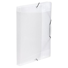 VIQUEL Gumis mappa, 30 mm, PP, A4, VIQUEL "Coolbox", áttetsző víztiszta mappa