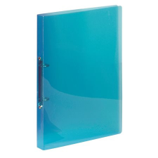  VIQUEL Gyűrűs könyv, 2 gyűrű, 25 mm, A4, PP, VIQUEL &quot;Propyglass&quot;, kék gyűrűskönyv