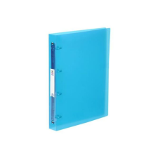 VIQUEL Gyűrűs könyv, 4 gyűrű, 40 mm, A4, maxi, PP, cserélhető címke, VIQUEL "Propyglass", kék gyűrűskönyv