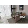  Virág ágyneműtartós fotelágy pasztell taupe szövet aroba virágos minta fantasztikus 80x190cm-es fekvőfelülettel