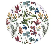  Virág Herbs papírtányér 8 db-os 23 cm party kellék