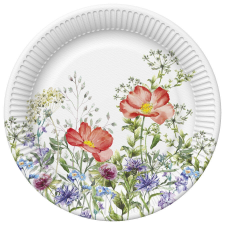 Virág Meadow in June papírtányér 8 db-os 22,7 cm party kellék