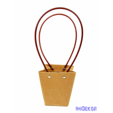  Virág táska kicsi trapéz - Natúr dekorációs kellék