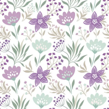 Virág Violet and Mint szalvéta 20 db-os 33x33 cm party kellék
