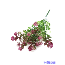  Virágos kúszó műzöld csokor 34cm - Mályva dekorációs kellék
