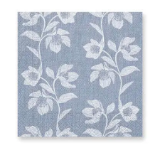  Virágos Turquoise Flowers szalvéta 20 db-os 33x33 cm papírárú, csomagoló és tárolóeszköz