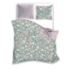  Virágos zöld kétszemélyes ágyneműhuzat (200x220+2 db 70x80 cm)