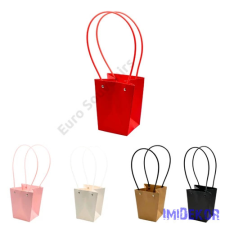 Virágtáska mini trapéz - Rózsaszín dekorációs kellék