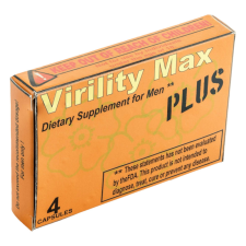 Virility Max Plus - étrend-kiegészítő kapszula férfiaknak (4db) potencianövelő
