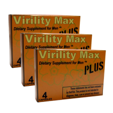 Virility Max Plus (trio pack) 3 doboz, belföldön díjmentes szállítással potencianövelő