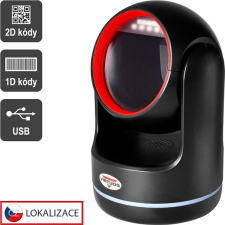 Virtuos CCD 2D HT-861A olvasó, fix, USB (billentyűzet/RS-232 emuláció), fekete vonalkódolvasó