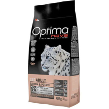 Visán Optimanova Cat Adult Salmon &amp; Potato Grain Free 8 kg macskaeledel