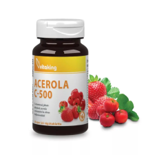  Vitaking Acerola C-500 eper ízű rágótabletta 20 db vitamin és táplálékkiegészítő