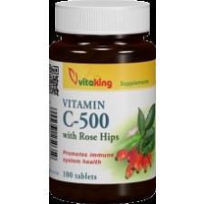 VITAKING C-500 TR TABLETTA CSIPKEBOGYÓVAL 100DB gyógyhatású készítmény