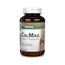 VitaKing CalMag citrát + D3-vitamin 90 softgels Vitaking vitamin és táplálékkiegészítő