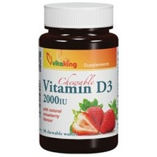 VitaKing D3-vitamin Epres rágótabletta 90 db vitamin és táplálékkiegészítő