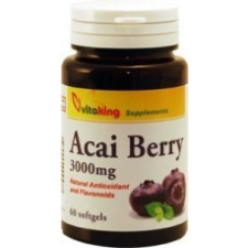 Vitaking Kft. Vitaking Acai Berry 3000mg (60) lágykapszula vitamin és táplálékkiegészítő