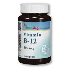 Vitaking Kft. Vitaking B12 vitamin kobalamin 500mcg (100) kapszula vitamin és táplálékkiegészítő