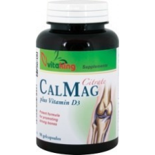 Vitaking Kft. Vitaking CalMag Citrate + D-400 vitamin (90) lágykapszula vitamin és táplálékkiegészítő