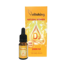 Vitaking Kft. Vitaking Natural D3 vitamin 320 csepp 2000IU 10ml vitamin és táplálékkiegészítő