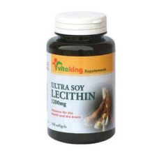 VitaKing vitaking Lecitin 1200 mg gélkapszula (100 db) vitamin és táplálékkiegészítő