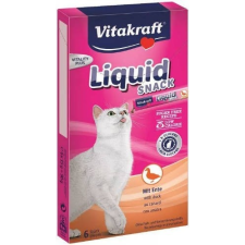 Vitakraft Cat Liquid Snack - jutalomfalat kacsahússal 6*15g jutalomfalat macskáknak