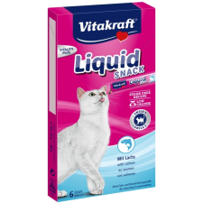 Vitakraft Cat Liquid Snack - lazac és omega 3 zsírsav (6 db) jutalomfalat macskáknak
