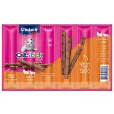Vitakraft Cat Stick Classic - jutalomfalat (pulyka,bárány) macskák részére (6x6g) jutalomfalat macskáknak