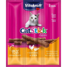 Vitakraft Cat-Stick Classic szárnyasos és májas húsrudak macskáknak (3 x 6 g) 18 g jutalomfalat kutyáknak