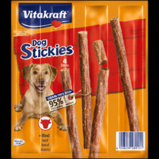 Vitakraft Dog Stickies - jutalomfalat (marha) kistestű kutyák részére (4x11g) jutalomfalat kutyáknak