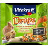 Vitakraft Drops Mini (sárgarépa,pitypang) - jutalomfalat rágcsálóknak (40g)
