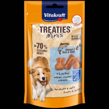Vitakraft Treaties Minis salmos &amp; Omega 3 - jutalomfalat (lazac,omega 3) kistestű kutyák részére (48g) jutalomfalat kutyáknak