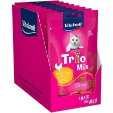 Vitakraft Trio mix drůbeží 8 × 60 g jutalomfalat macskáknak