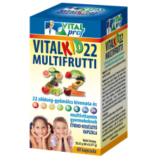 Vitalkid22 multifrutti 22 60 db vitamin és táplálékkiegészítő
