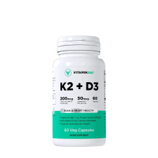 VITAMIN360 K2 (MK-7) + D3 (2000 NE) (60 Veg Kapszula) vitamin és táplálékkiegészítő
