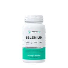 VITAMIN360 Selenium 200 mcg – Szerves Szelén, Pajzsmirigy egészség (60 Veg Kapszula) vitamin és táplálékkiegészítő