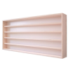 Vitrine24 Fali vitrin modell szekrény 5 polc 125 x 49 x 8,5 cm makett kisautó, modellvasút gyűjtő plexi tolóajtóval