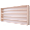 Vitrine42 Fali vitrin modell szekrény 5 polc 100x49x8,5 cm kisautó, kisautó, modellvasút gyűjtő plexi tolóajtóval
