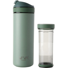 VIVA SCANDINAVIA RECHARGE ANYTIME 460 ml, áztatóval, mentazöld termosz
