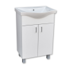 Viva Style Ekonomik 65 lábon álló 2 ajtós fürdőszobabútor Sanovit ALBATROS 10065 mosdóval 64,5x46,5