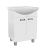 Viva Style SZQUARE 65 lábon álló fürdőszobabútor Sanovit Zenon 6065 porcelán mosdókagylóval 65 cm