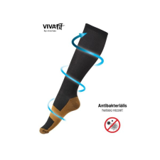 Vivafit Kompressziós zokni fekete-barna 34-39 es méret, GYVFKZ1 gyógyászati segédeszköz