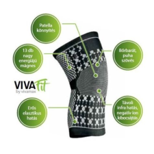 Vivafit Mágneses térdszorító turmalinnal, XXL méret, GYVFMXXL gyógyászati segédeszköz