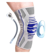 Vivafit "OrtoCare" térdszorító szilikon betéttel és fémmerevítéssel, L méret, GYVFTSZL gyógyászati segédeszköz