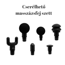 Vivamax Tartozék masszázsfej szett masszázspisztolyhoz gyógyászati segédeszköz