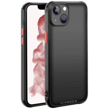 Vivanco Frosted Apple iPhone 14 Plus tok átlátszó fekete (FRSTCVVIPH14MBK) (FRSTCVVIPH14MBK) - Telefontok tok és táska
