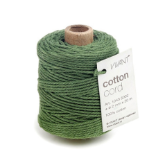 Vivant Pamut zsineg - dark green - Cotton cord (1 db) szalag, zsinór