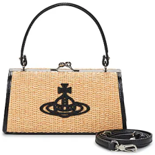 Vivienne Westwood Kézitáskák DOLL XL FRAME PURSE Bézs Egy méret kézitáska és bőrönd