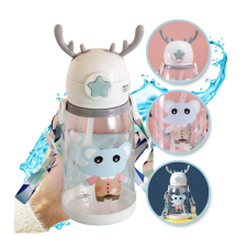  Vizes palack – Gyermek kulacs szívószállal 480 ml BD30B bögrék, csészék